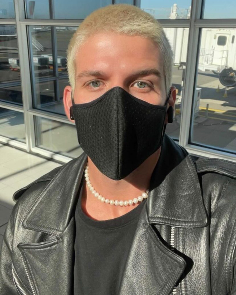 Clear Collective Reusable Mask Jet Black | Adult | No Valve | Reusable Anti Odour Neoprene Face Mask