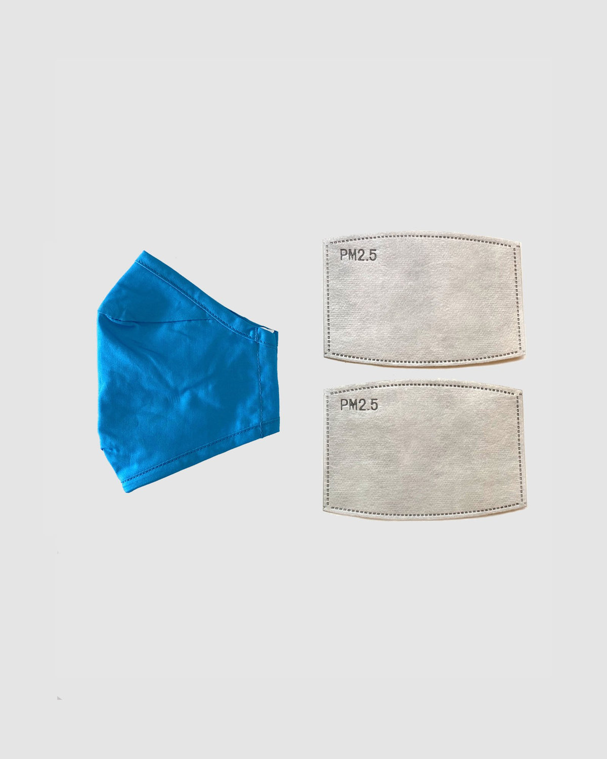 Clear Collective Reusable Mask with Valve True Blue | Kids | No Valve | Reusable Anti Odour Cotton Face Mask (In Stock)