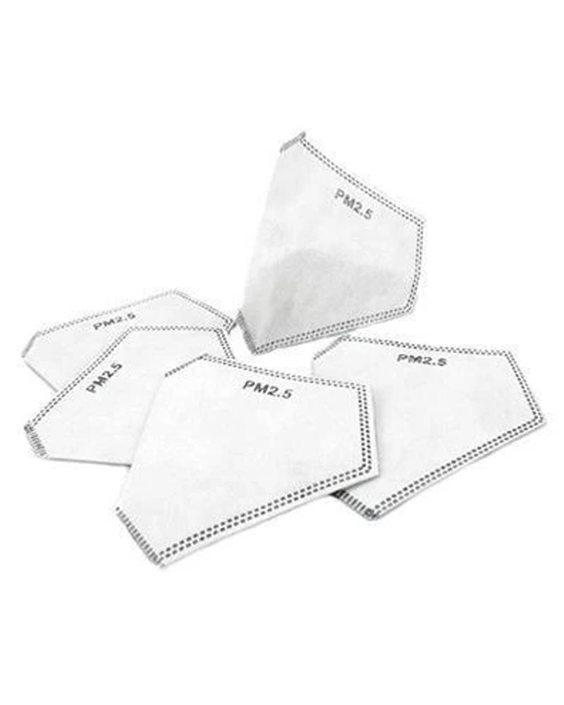 Clear Collective Replacement Filter for No Valve Mask Carbon Filters | Adult | Neoprene Masks Only | 10 Pack (5 x 2 Filter Packs)