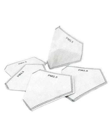 PM2.5 Carbon Filters | Adult | Neoprene Masks Only | 10 Pack (5 x 2 Filter Packs) (In Stock)