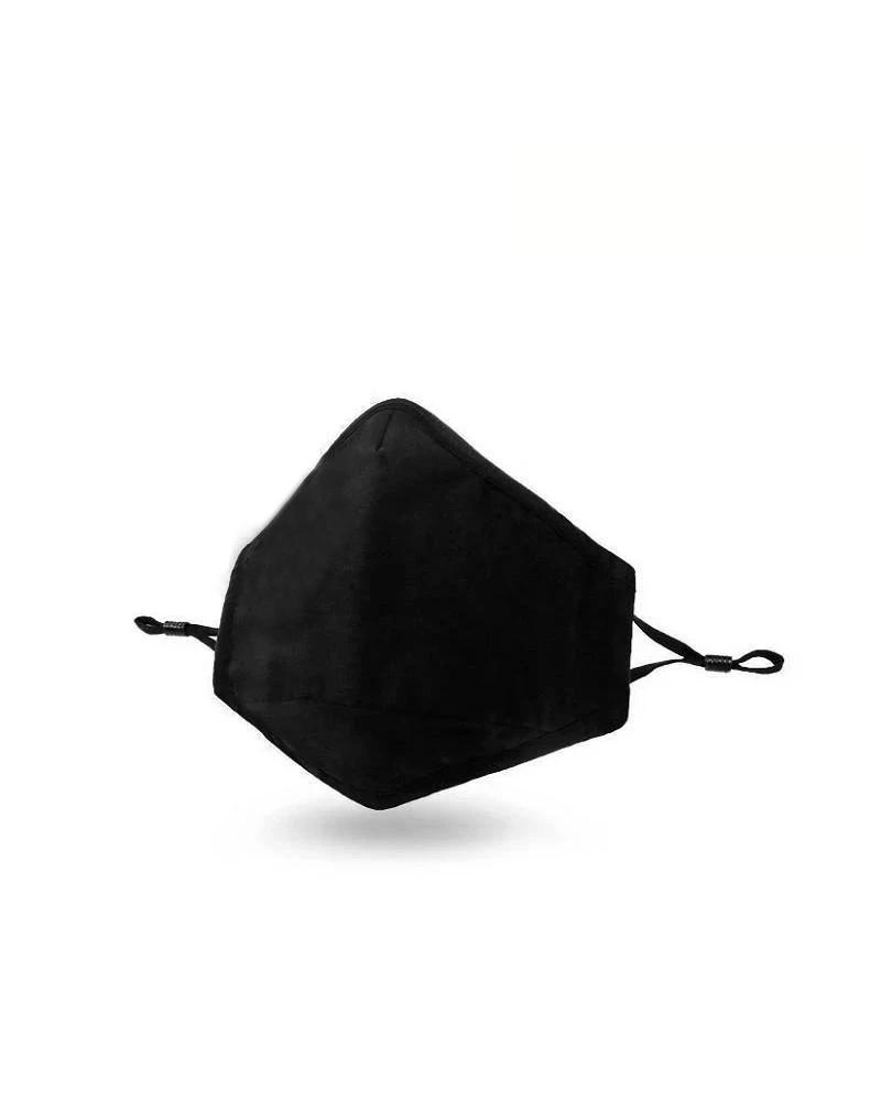 Reusable Face Mask Black Pattern with Valve Breathing Filter