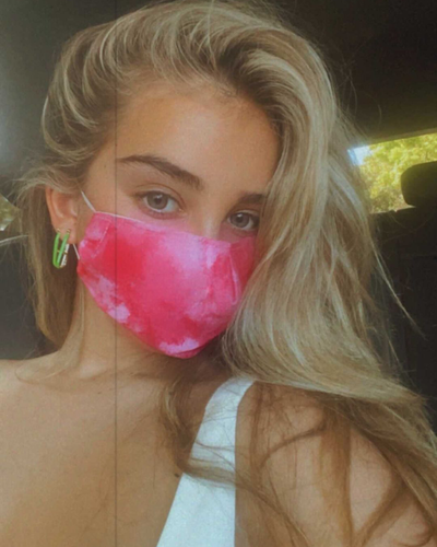 Clear Collective Reusable Mask Hot Pink Cloud | Adult | No Valve | Reusable Cotton Face Mask (In Stock)