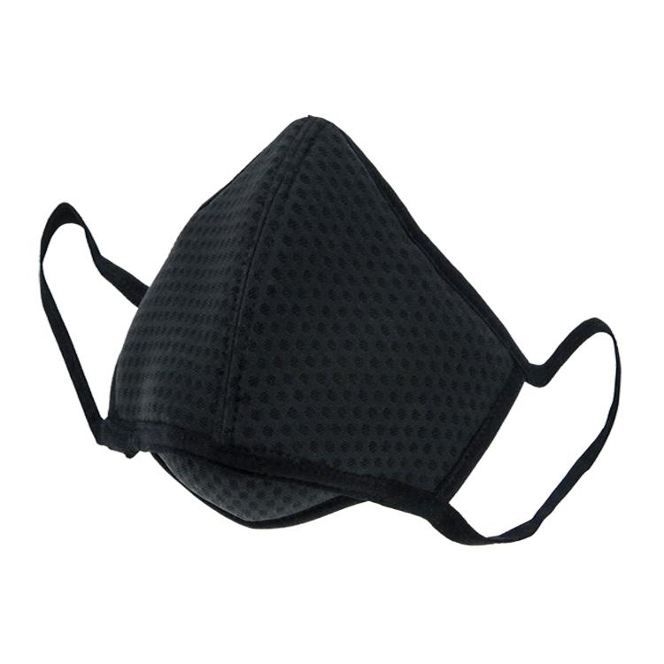 Clear Collective Reusable Mask Jet Black | Adult | No Valve | Reusable Anti Odour Neoprene Face Mask