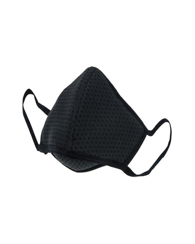 Clear Collective Reusable Mask Jet Black | Adult | No Valve | Reusable Anti Odour Neoprene Face Mask