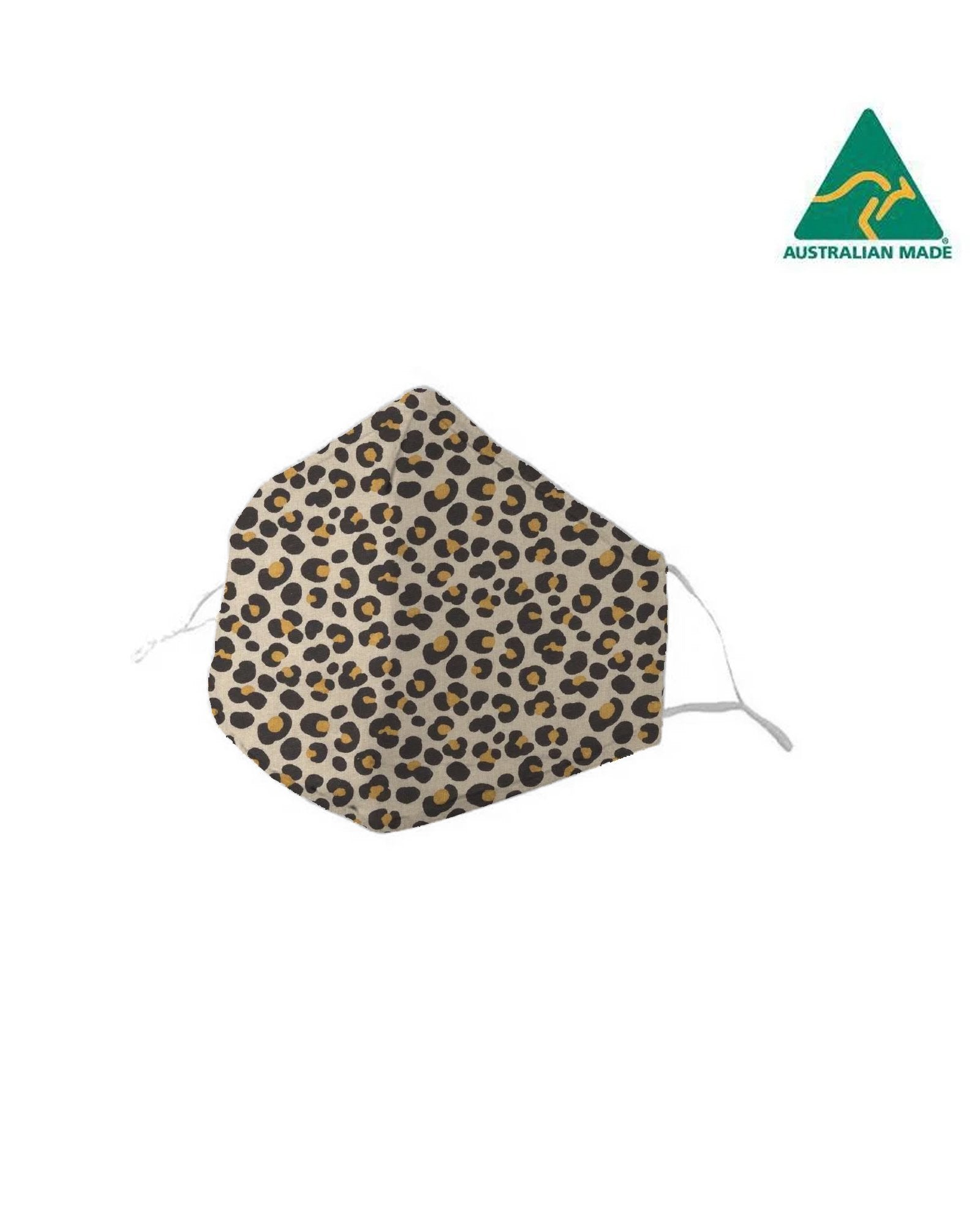Clear Collective Reusable Mask Leopard Print | Adult | No Valve | Reusable Anti Odour Cotton Face Mask