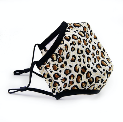 Clear Collective Reusable Mask Leopard Print | Adult | No Valve | Reusable Anti Odour Cotton Face Mask (In Stock)