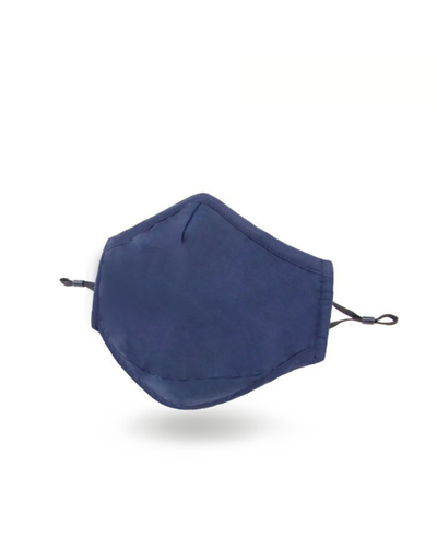 Clear Collective Reusable Mask Navy | Adult | No Valve | Reusable Anti Odour Cotton Face Mask (Restocking Soon)