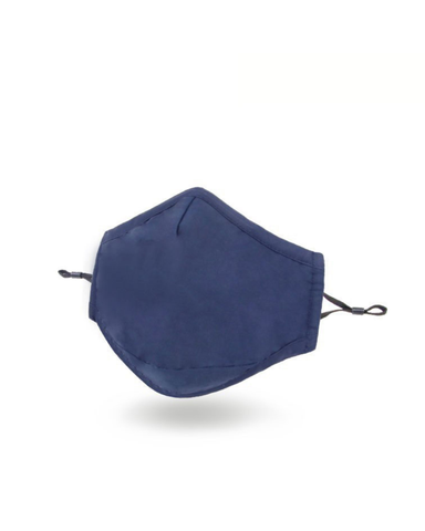 Navy | Adult | No Valve | Reusable Anti Odour Cotton Face Mask (In Stock)