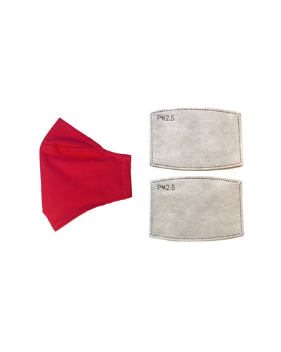 Clear Collective Reusable Mask Raspberry | Adult | No Valve | Reusable Anti Odour Cotton Face Mask