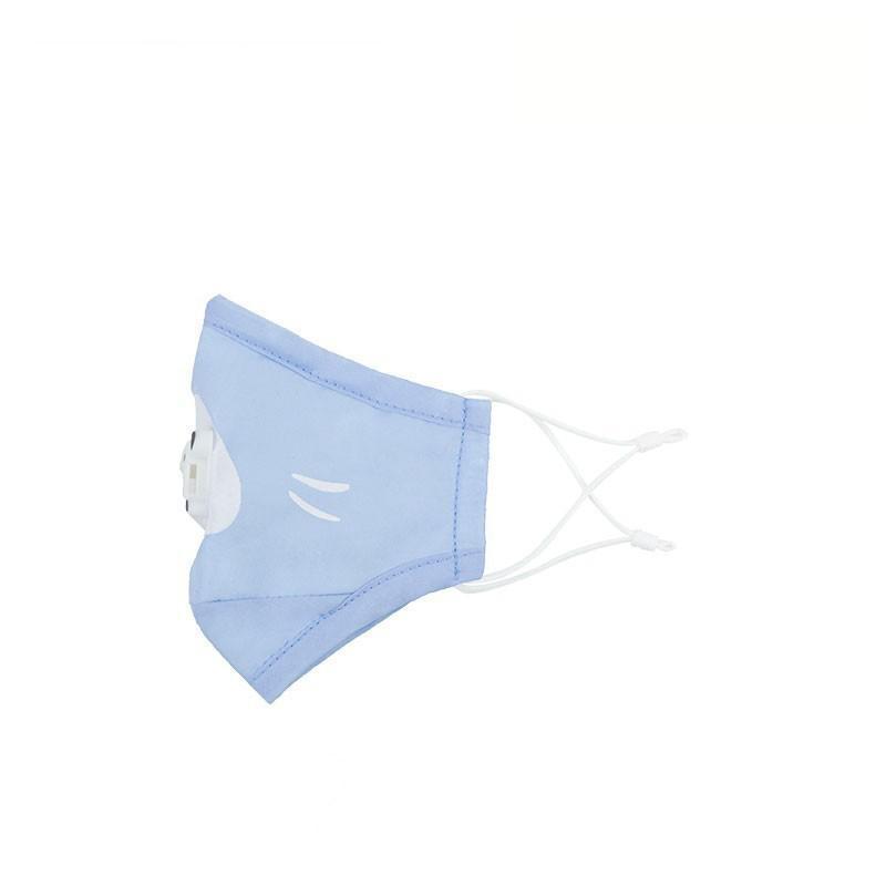 Clear Collective Reusable Mask with Valve Baby Blue | Kids | Valve | Reusable Anti Odour Cotton Face Mask