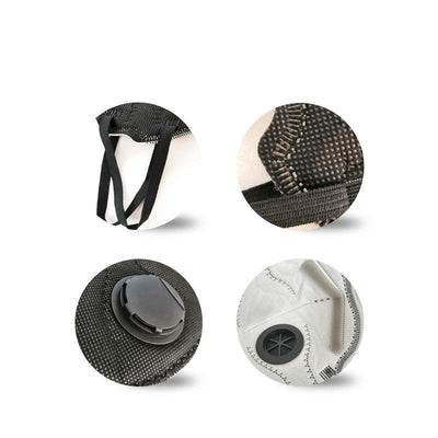 Clear Collective Reusable Mask with Valve Black | Adult | Valve | Disposable 3D Fold Face Mask