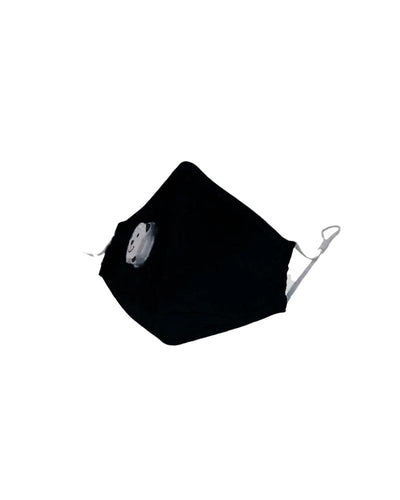 Clear Collective Reusable Mask with Valve Black | Kids | Valve | Reusable Anti Odour Cotton Face Mask