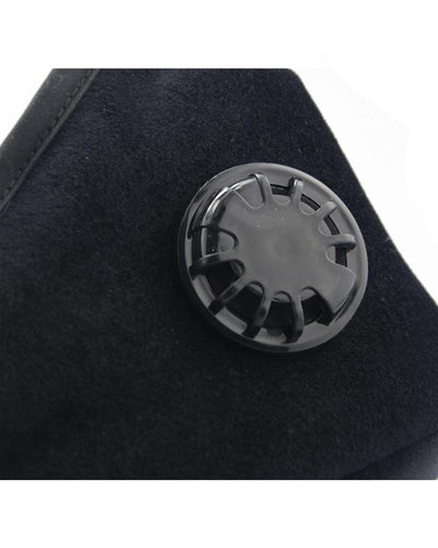Clear Collective Reusable Mask with Valve Black Velvet | Adult | Valve | Reusable Face Mask (In Stock)
