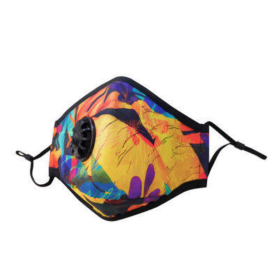 Clear Collective Reusable Mask with Valve Clovelly | Adult | Valve | Reusable Anti Odour Cotton Face Mask