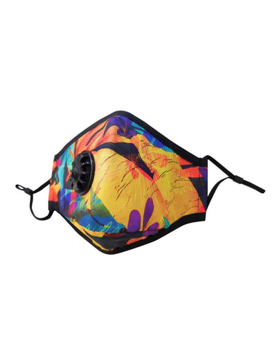 Clear Collective Reusable Mask with Valve Clovelly | Adult | Valve | Reusable Anti Odour Cotton Face Mask
