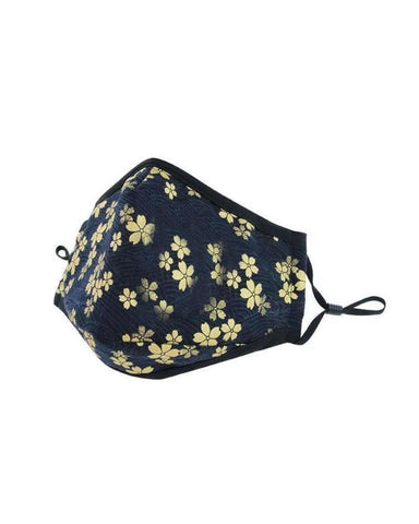 Goldie Gold Flower | Adult | No Valve | Reusable Cotton Face Mask (In Stock)