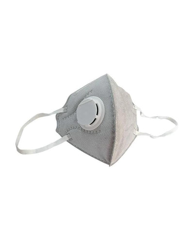 Clear Collective Reusable Mask with Valve Grey | Adult | Valve | Disposable 3D Fold Face Mask