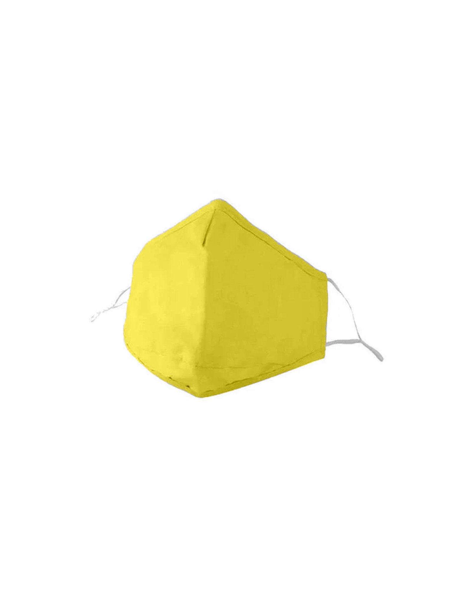 Clear Collective Reusable Mask with Valve Lemon Yellow | Kids | No Valve | Reusable Anti Odour Cotton Face Mask (In Stock)