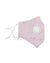 Clear Collective Reusable Mask with Valve Pastel Pink | Adult | Valve | Reusable Anti Odour Cotton Face Mask (In Stock)