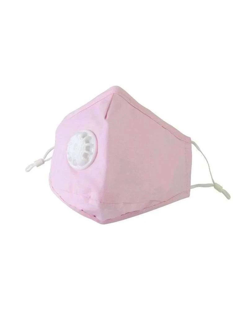 Clear Collective Reusable Mask with Valve Pastel Pink | Adult | Valve | Reusable Anti Odour Cotton Face Mask (In Stock)