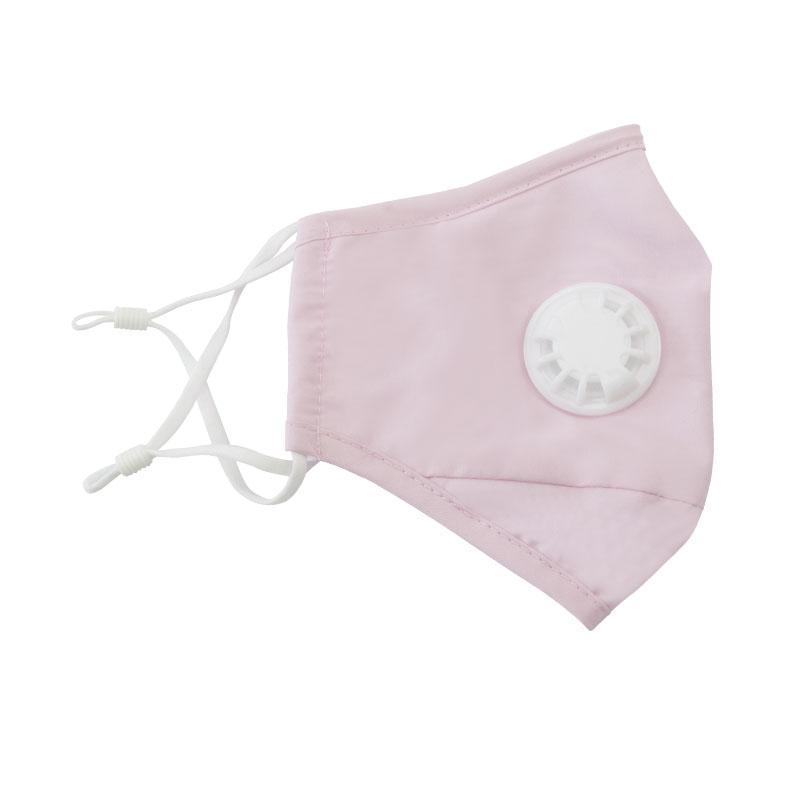 Clear Collective Reusable Mask with Valve Pastel Pink | Adult | Valve | Reusable Anti Odour Cotton Face Mask (In Stock)