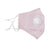 Clear Collective Reusable Mask with Valve Pastel Pink | Adult | Valve | Reusable Anti Odour Cotton Face Mask (In Stock)