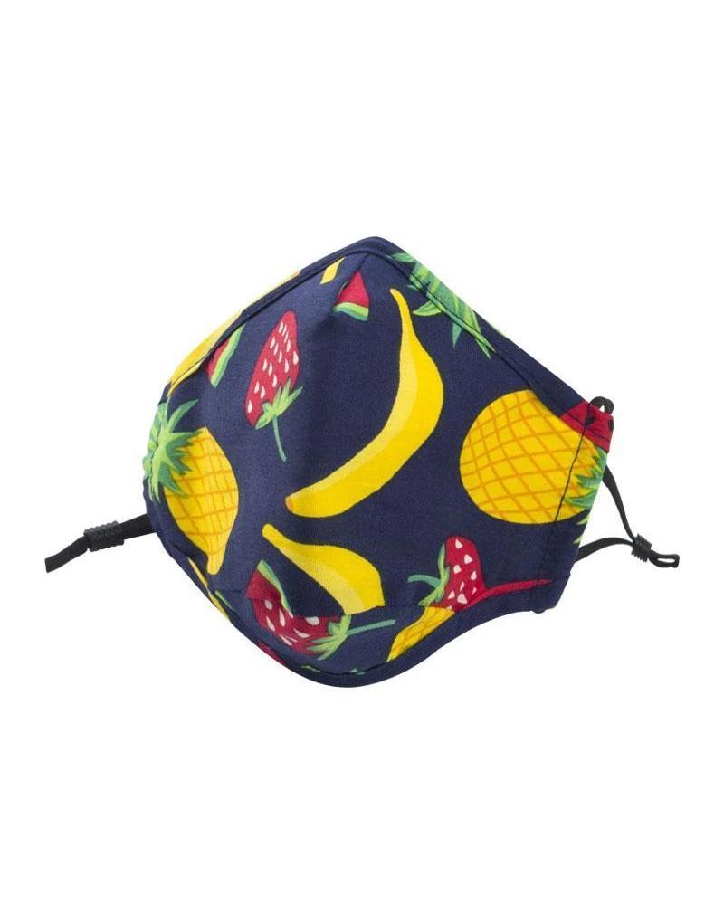 Clear Collective Reusable Mask with Valve Tropicana | Kids | No Valve | Reusable Anti Odour Cotton Face Mask