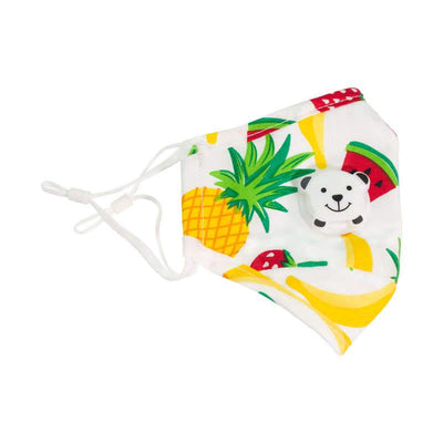Clear Collective Reusable Mask with Valve Troppo | Kids | Valve | Reusable Anti Odour Cotton Face Mask
